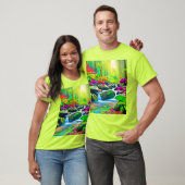 Rainforest River: Vivid Scene T-Shirt (Unisex)