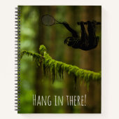 Rainforest Tennis Sloth Notizblock (Vorderseite)