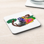 Rainforest toucan A JOY Getränkeuntersetzer (Linke Seite)