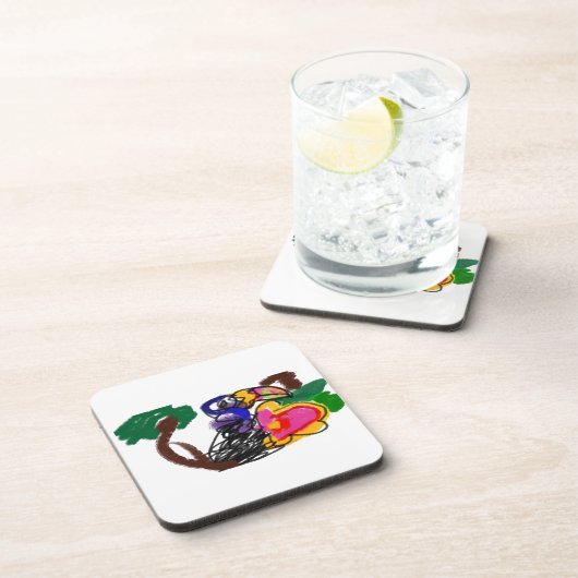 Rainforest toucan A JOY Getränkeuntersetzer (Rechte Seite)