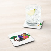 Rainforest toucan A JOY Getränkeuntersetzer (Rechte Seite)