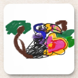 Rainforest toucan A JOY Getränkeuntersetzer