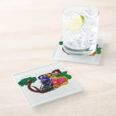 Rainforest toucan A JOY Glasuntersetzer (Schrägansicht)