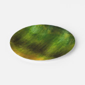 Rainforest Watercolor Art Pappteller (Schrägansicht)