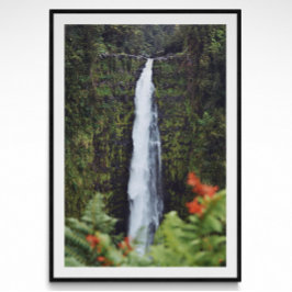 Rainforest Waterfall Fotoster Poster
