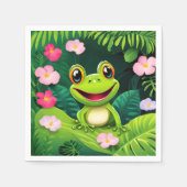 Rainforest Wildlife Frosch Serviette (Vorderseite)