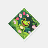 Rainforest Wildlife Frosch Serviette (Ecke)
