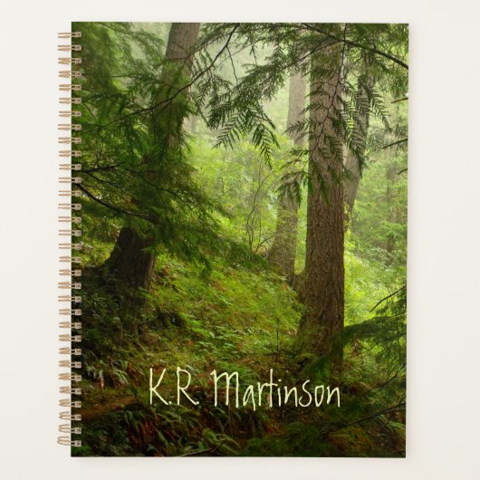 Rainforest Woodland Foto Personalisierter Planer (Vorderseite)