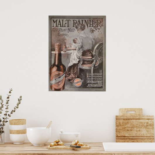 Rainier Beer ad (1909) Mutterwerbung Poster (Küche)
