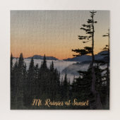 Rainier bei Sunset Puzzle (Vertikal)
