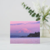 Rainier bei Sunset, Washington Staat. Postkarte (Stehend Vorderseite)
