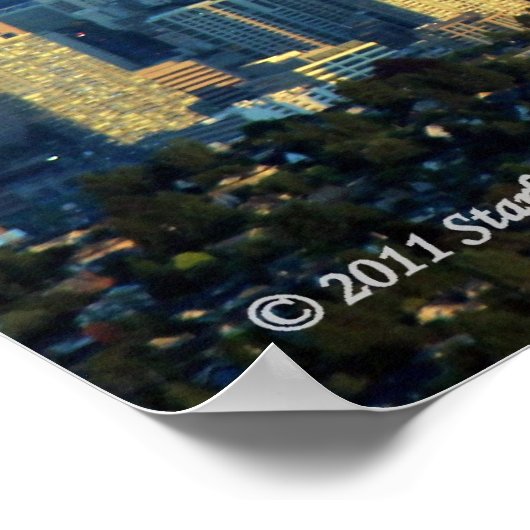 Rainier Beyond Seattle Poster (Ecke)