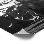 Rainier Black and White Poster (Ecke)