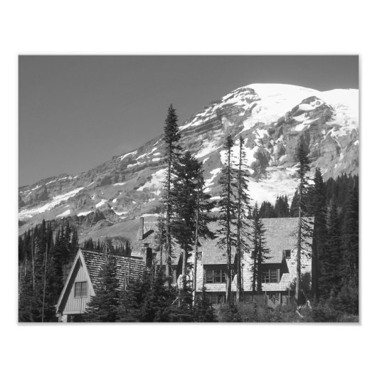Rainier Black und White Fotodruck (Vorne)