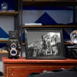 Rainier Black und White Fotodruck