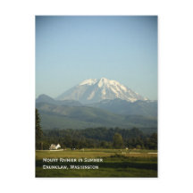 Rainier im Sommer Postkarte