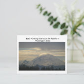 Rainier in Washington Staat Postcard Postkarte (Stehend Vorderseite)