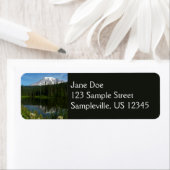 Rainier Lake Reflektion mit Wildblumen (Insitu)