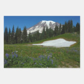 Rainier Lake Reflektion mit Wildblumen Geschenkpapier Set (Vorderseite 2)