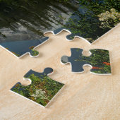 Rainier Lake Reflektion mit Wildblumen Puzzle (Seite)