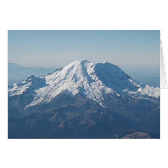 Rainier mit Schnee aus der Luft (Vorderseite (Horizontal))