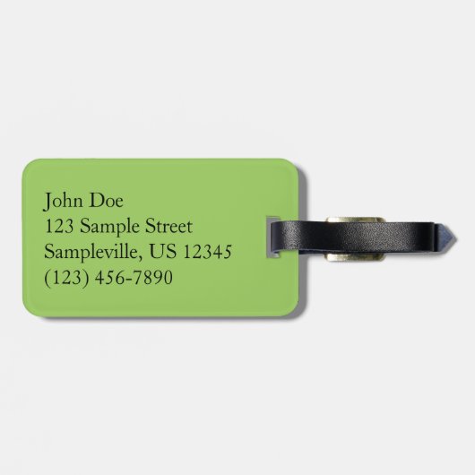 Rainier Morning Light Gepäckanhänger (Rückseite horizontal)