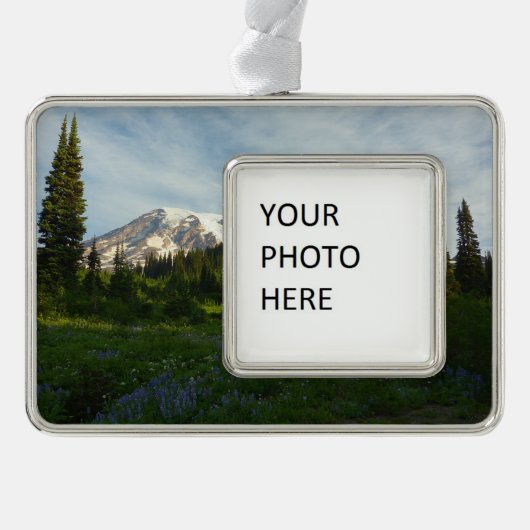 Rainier Morning Light Rahmen-Ornament Silber (Vorderseite)