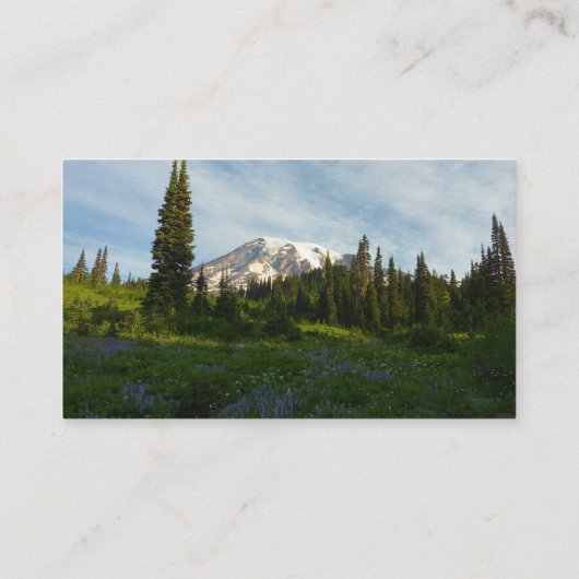 Rainier Morning Light Visitenkarte (Rückseite)