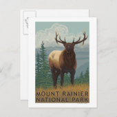 Rainier National Park, WashingtonElk Scene Postkarte (Vorne/Hinten)