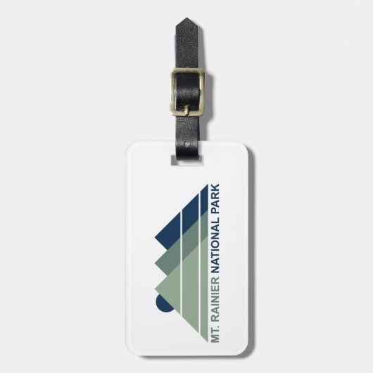 Rainier Nationalpark Berg Sonne Gepäckanhänger (Vorderseite vertikal)
