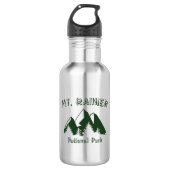 Rainier-Nationalpark Edelstahlflasche (Vorderseite)
