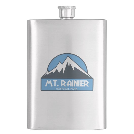Rainier-Nationalpark Flachmann (Vorderseite)