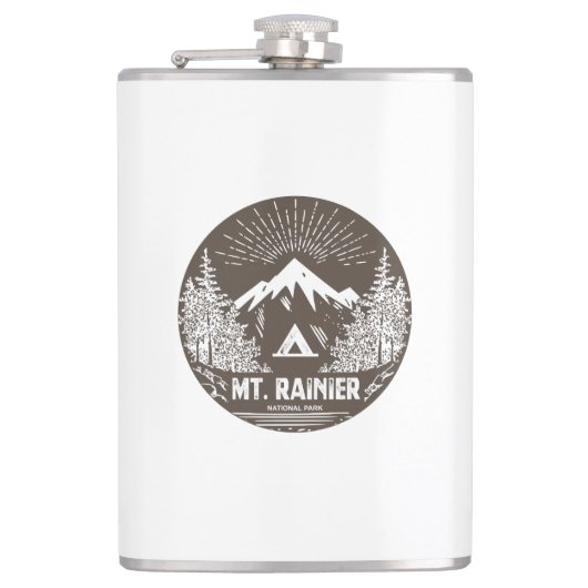 Rainier-Nationalpark Flachmann (Vorderseite)