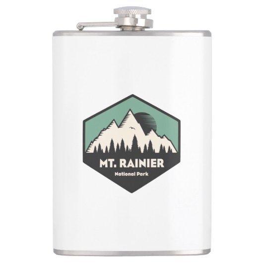 Rainier-Nationalpark Flachmann (Vorderseite)