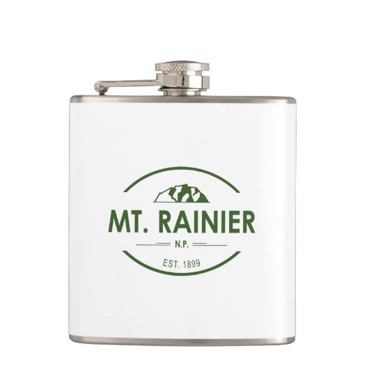 Rainier-Nationalpark Flachmann (Vorderseite)