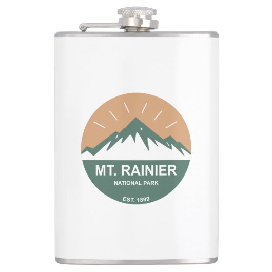 Rainier-Nationalpark Flachmann (Vorderseite)