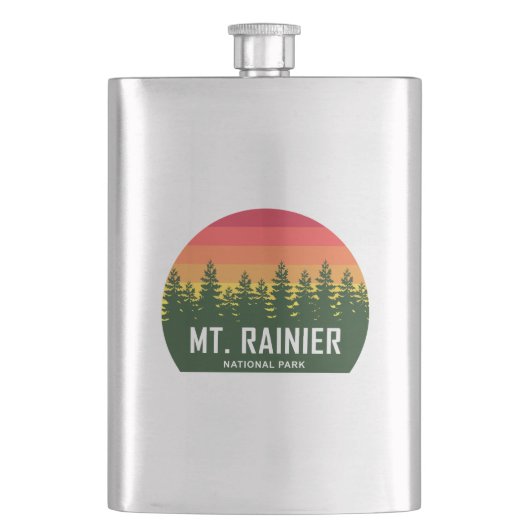 Rainier-Nationalpark Flachmann (Vorderseite)