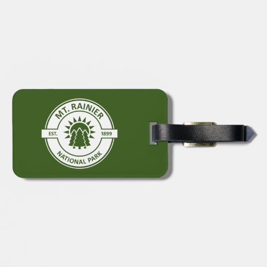 Rainier-Nationalpark Gepäckanhänger (Rückseite horizontal)