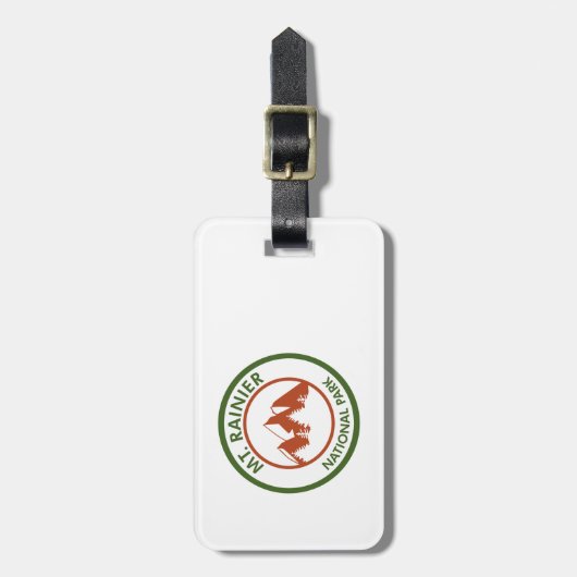 Rainier-Nationalpark Gepäckanhänger (Vorderseite vertikal)