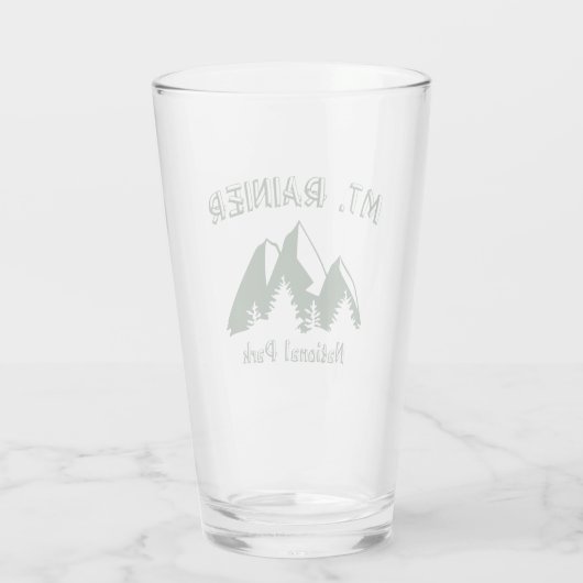 Rainier-Nationalpark Glas (Rückseite)