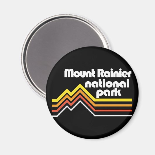 Rainier, Nationalpark Magnet (Vorderseite/Rückseite)
