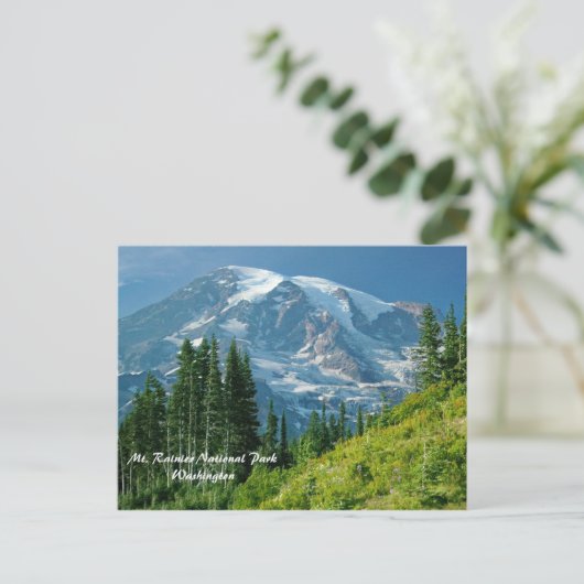 Rainier-Nationalpark Postkarte (Stehend Vorderseite)