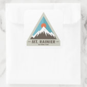 Rainier-Nationalpark Quadratischer Aufkleber (Tasche)