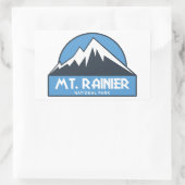 Rainier-Nationalpark Rechteckiger Aufkleber (Tasche)