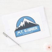 Rainier-Nationalpark Rechteckiger Aufkleber (Umschlag)