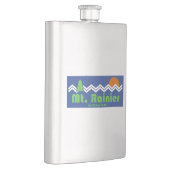 Rainier Nationalpark Retro Flachmann (Rechts)