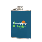 Rainier Nationalpark Retro Flachmann (Links)