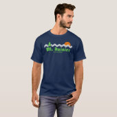 Rainier Nationalpark Retro T-Shirt (Vorne ganz)