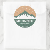 Rainier-Nationalpark Runder Aufkleber (Tasche)