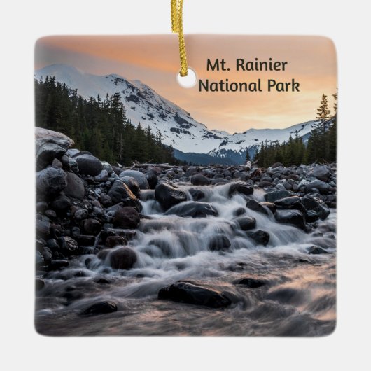Rainier Nationalpark Souvenir Keramikornament (Vorderseite)
